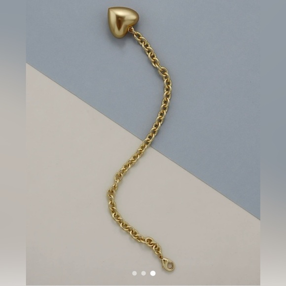 Roxanne Assoulin Gold Mini Puffy Heart Bracelet - Picture 6 of 7